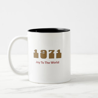 1971 Top Lied, Joy To The World Tweekleurige Koffiemok