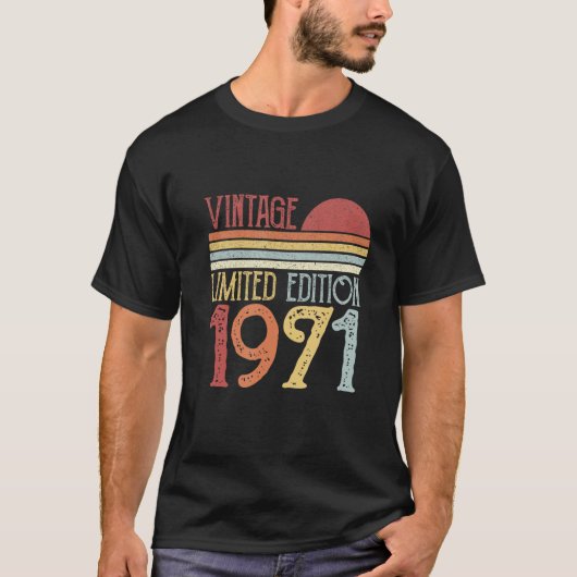 1971  vogelretro t-shirt (Voorkant)
