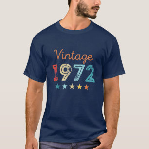 1972 50e Retro Birthday Gift 50 jaar oud T-shirt