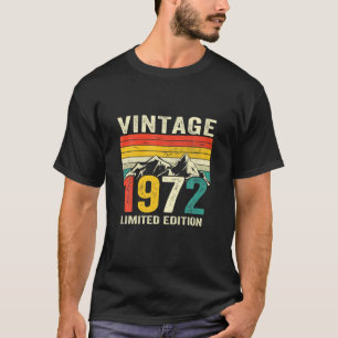  1972 50e verjaardag 50 jaar oude Retro Gift T-shirt