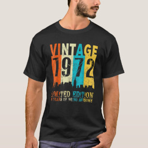 1972 50ste verjaardag 50 jaar oude Mannen vrouwen T-shirt