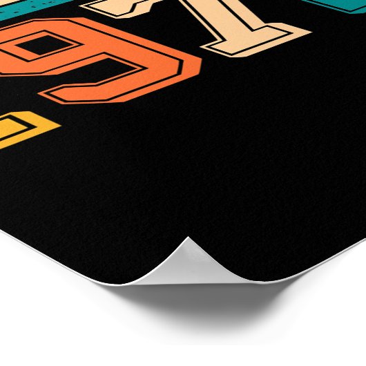 1972 50ste verjaardag cadeaus 50 jaar oude Mannen Poster (Hoek)