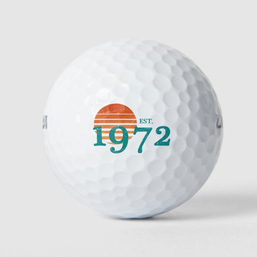1972 50ste  zonsondergang op de geboorte golfballen (Voorkant)