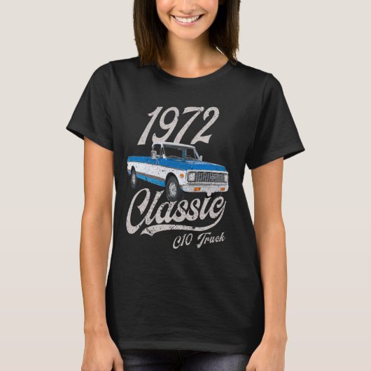 1972 72 C10 vrachtwagen T-shirt (Voorkant)