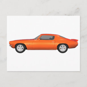 1972 Camaro: Spierauto: Oranje finish: Briefkaart