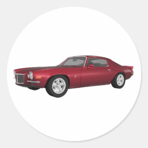 1972 Camaro: Spierauto: Snoep Apple Finish: Ronde Sticker