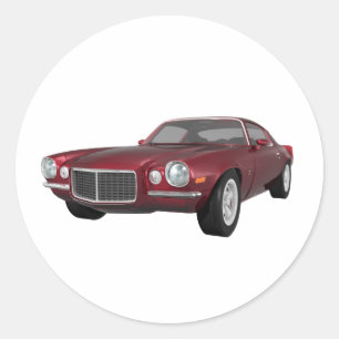 1972 Camaro: Spierauto: Snoep Apple Finish: Ronde Sticker