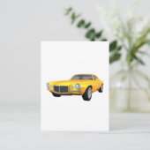 1972 Camaro Z28: Spierauto: Gele afwerking: Briefkaart (Staand voorkant)