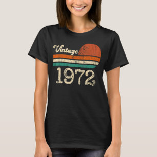 1972, gemaakt in 1972 51e verjaardag 51 t-shirt