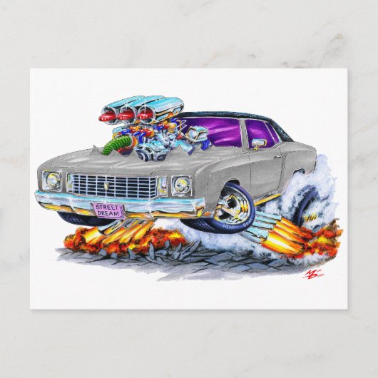 1972 Monte Carlo Gray Briefkaart (Voorkant)