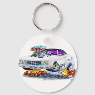 1972 Monte Carlo White Car Sleutelhanger