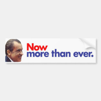 1972 Nixon nu meer dan ooit Bumpersticker
