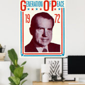 1972 Nixon Presidentiële campagne Poster (Thuiskantoor)