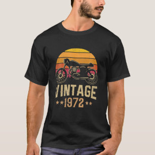  1972 Retro Cafe Racer Motorcycle 50th T-shirt
