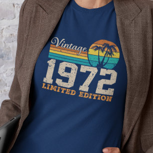  1972 Retro verjaardagscadeau T-shirt