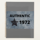 1972  Star Retro Verjaardag Ontwerp Planner (Voorkant)
