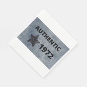 1972  Star Retro Verjaardag Ontwerp Servet (Hoek)