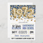 1972 Uitnodiging tot hereniging van de middelbare (Voorkant / Achterkant)