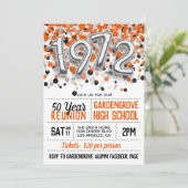 1972 Uitnodiging tot hereniging van de middelbare  (Staand voorkant)