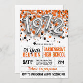 1972 Uitnodiging tot hereniging van de middelbare  (Voorkant / Achterkant)