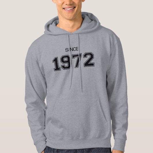 1972 verjaardagscadeauidee hoodie (Voorkant)