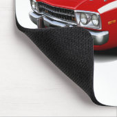 1973-1974 Roadrunner Rood-witte auto Muismat (Hoek)