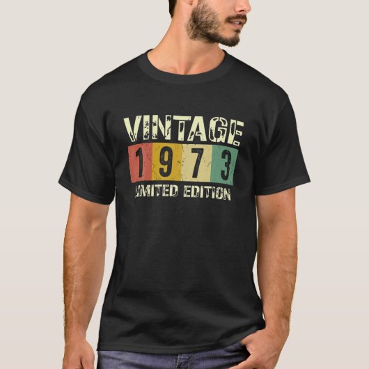  1973 49e Man van de geboorte Vrouwen 49 jaar T-shirt (Voorkant)