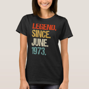 1973 50ste verjaardag retro 50 jaar oud t-shirt