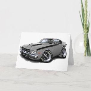 1973-74 de Auto van de zilveren-Zwarte Roadrunner Kaart