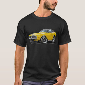 1973-74-lader gele-zwarte operatoom bovenste auto t-shirt