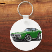 1973-74 Lader Groen-Zwarte SE-auto Sleutelhanger (Voorkant)