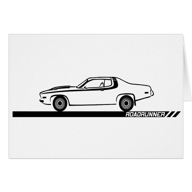 1973-74 Roadrunner Black Car (Voorkant Horizontaal)