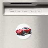 1973-76 Corvette Red Car Magneet (Insitu (Vaatwasser))