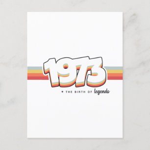 1973 De geboorte van legendes Briefkaart