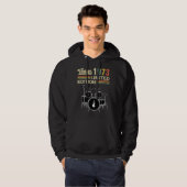 1973 Drums 50e verjaardag Drummer Hoodie (Voorkant volledig)