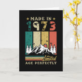  1973 Geboortedag Kaart (Gele Bloem)