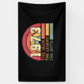 1973 Geboortedag Spandoek (Verticaal)