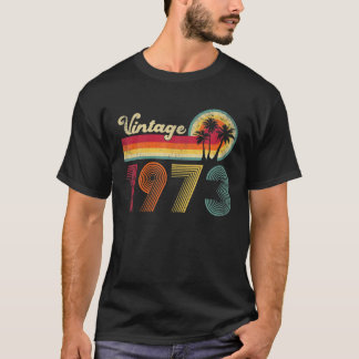  1973 gemaakt in 1973 50e verjaardag 50 jaar of t-shirt