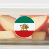 1973 Oud Perzië Iran Nationale Vlag Afgerond Labels (Aangebracht)