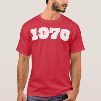 1973 Retro Jaar Typografie T-shirt