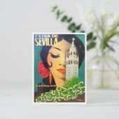 1973 Sevilla Spanje Feria de Sevilla  Briefkaart (Staand voorkant)