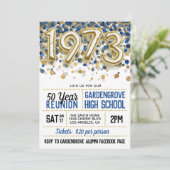 1973 Uitnodiging tot hereniging van de middelbare (Staand voorkant)