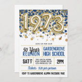 1973 Uitnodiging tot hereniging van de middelbare (Voorkant / Achterkant)