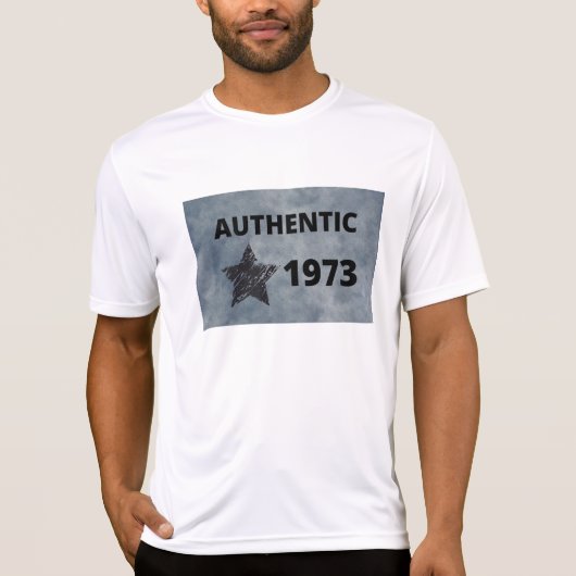 1973 Verjaardag met Grunge Star T-shirt (Voorkant)