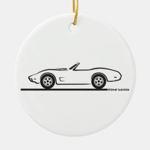 1974 - 1977 Corvette Converteerbaar Keramisch Ornament