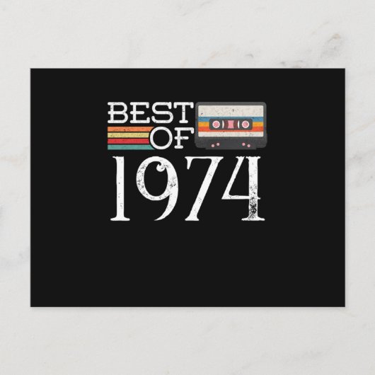 1974 46 e Birthday Jubileum Gift Briefkaart (Voorkant)