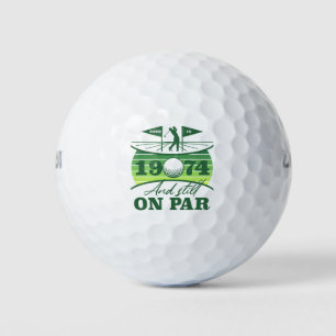 1974 50e verjaardag Golf Humor Golfballen