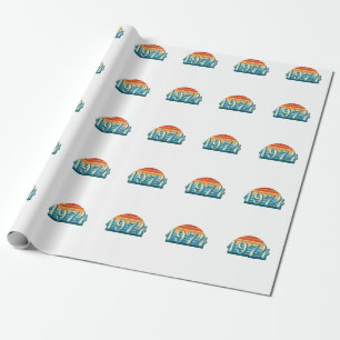 1974  50ste verjaardag cadeaupapier