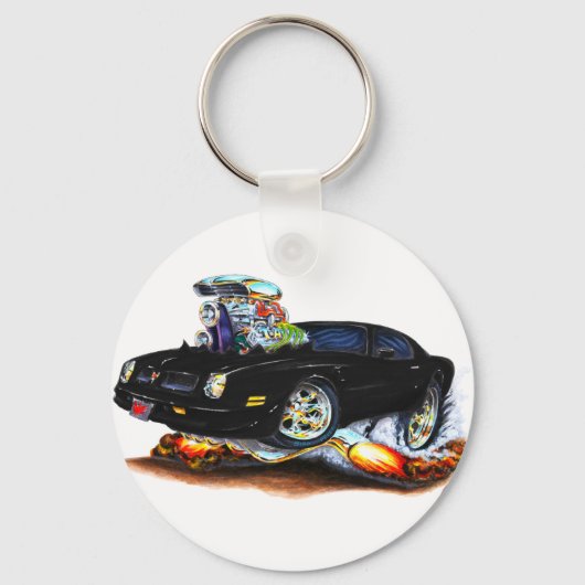 1974-76 Firebird Black Car Sleutelhanger (Voorkant)