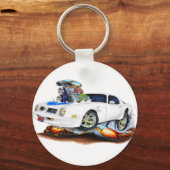 1974-76 Trans Am White-Blue Sleutelhanger (Voorkant)